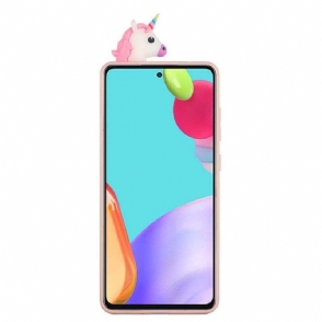 Hoesje voor Samsung Galaxy A53 5G Siliconen Eenhoorn 3d