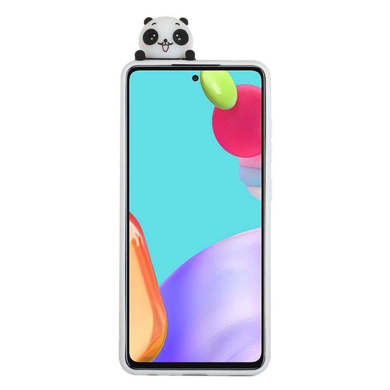 Hoesje voor Samsung Galaxy A53 5G Siliconen Panda 3d