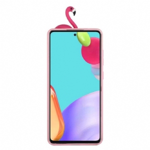 Telefoonhoesje voor Samsung Galaxy A53 5G Siliconen Flamingo 3d