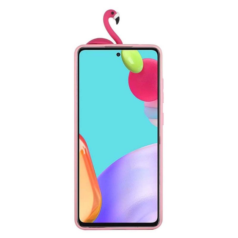 Telefoonhoesje voor Samsung Galaxy A53 5G Siliconen Flamingo 3d