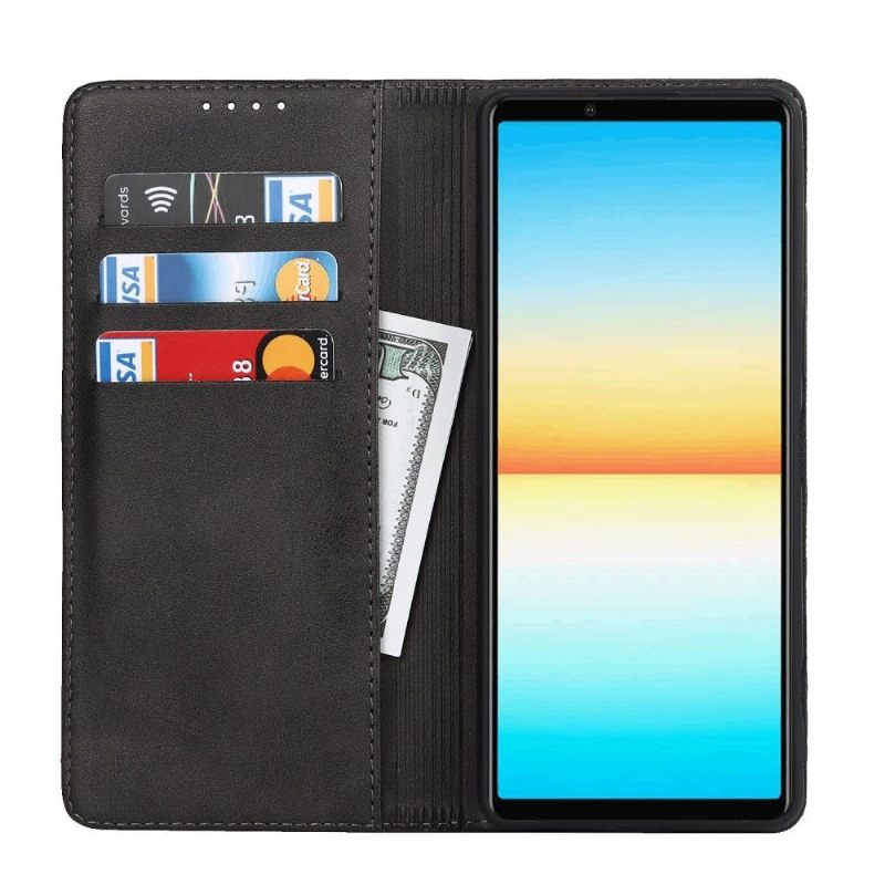 Folio-hoesje voor Sony Xperia 1 IV Faux Lederen Kaarthouder Flap