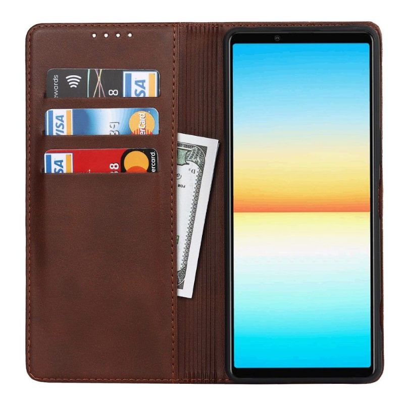 Folio-hoesje voor Sony Xperia 1 IV Faux Lederen Kaarthouder Flap