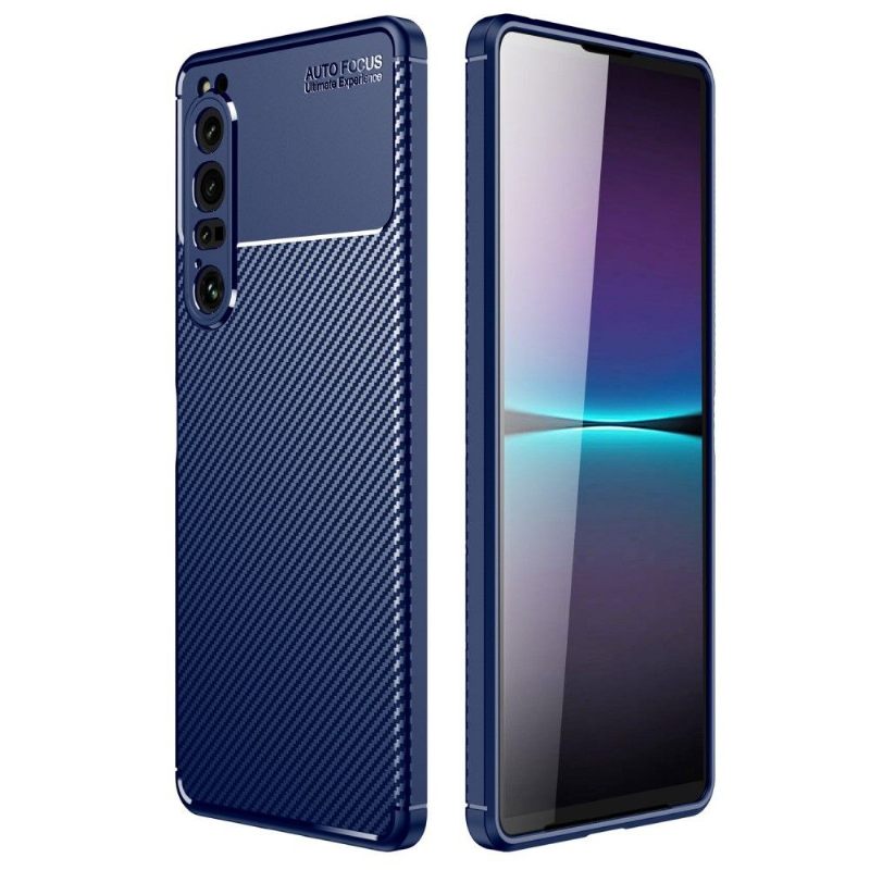 Hoesje voor Sony Xperia 1 IV Koolstofvezelstijl