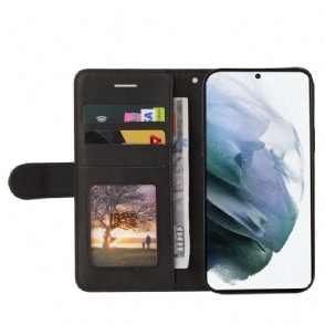Folio-hoesje voor Samsung Galaxy S21 FE Bicolor Artistiek