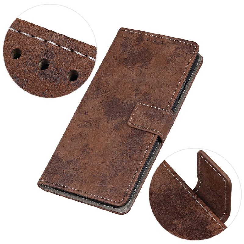 Folio-hoesje voor Samsung Galaxy S21 FE Cyrius Kunstleer Vintage