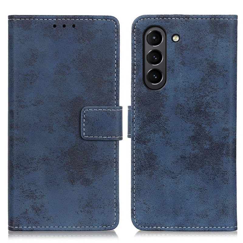 Folio-hoesje voor Samsung Galaxy S21 FE Cyrius Kunstleer Vintage