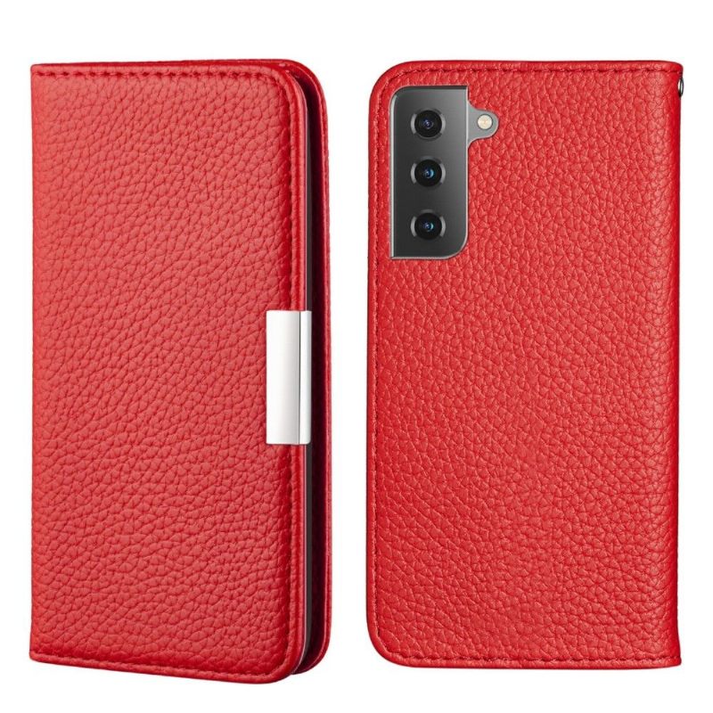 Folio-hoesje voor Samsung Galaxy S21 FE Generfde Faux Leather Flip