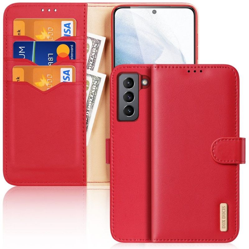 Folio-hoesje voor Samsung Galaxy S21 FE Hivo Serie Leer