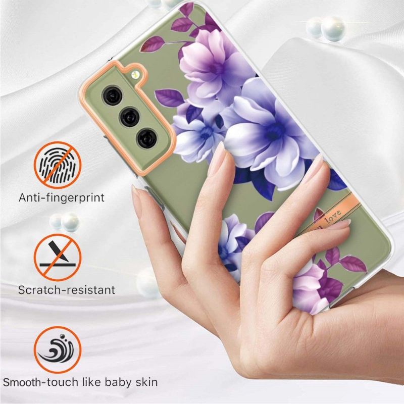 Hoesje voor Samsung Galaxy S21 FE Anti-fall Begonia Bloem