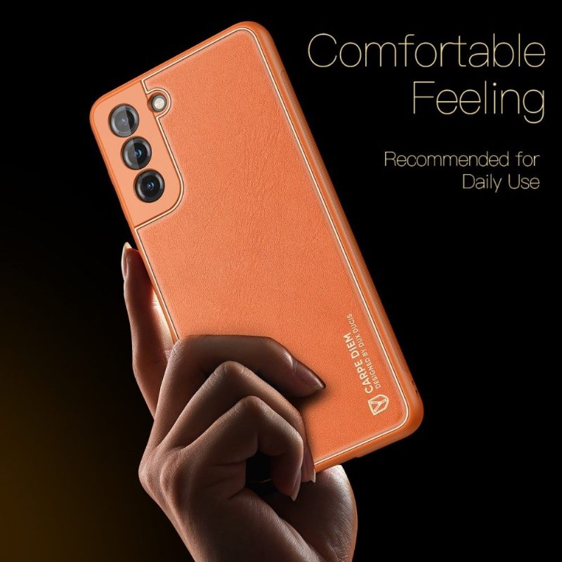 Hoesje voor Samsung Galaxy S21 FE Yolo-serie Leereffect