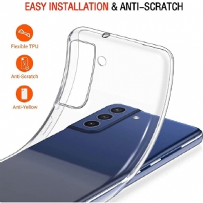 Telefoonhoesje voor Samsung Galaxy S21 FE Bescherming Hoesje + Screenprotector Van Gehard Glas