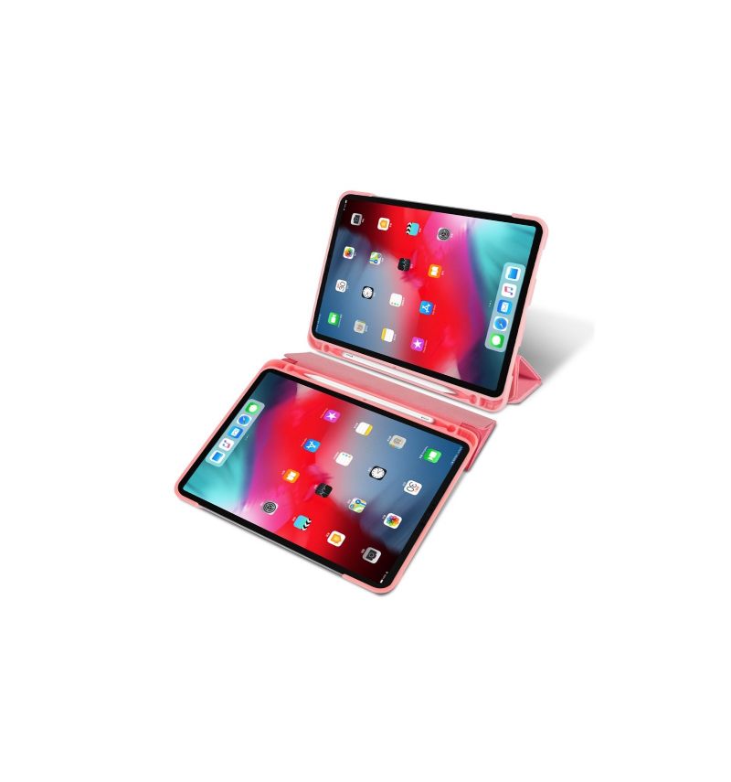 iPad Pro 11" 2018 - Premium Hoesje Met Canvaseffect - Roze