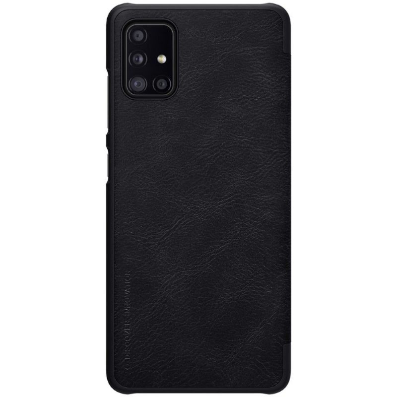 Folio-hoesje voor Samsung Galaxy A51 5G Qin-serie Leereffect