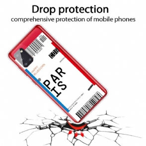 Hoesje voor Samsung Galaxy A51 5G Instapkaart 02 Parijs