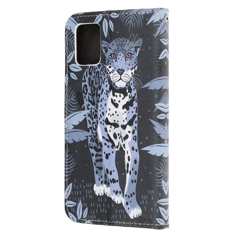 Leren Hoesje voor Samsung Galaxy A51 5G Jungle Luipaard