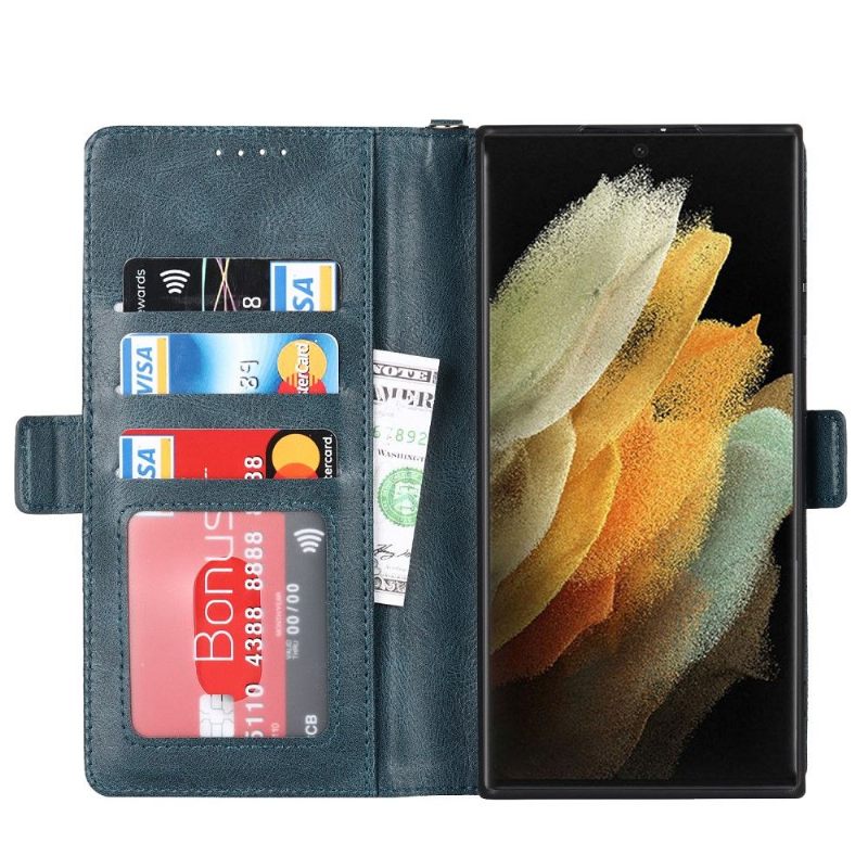 Samsung Galaxy S22 Ultra 5G Case Folding Flap Card Holder