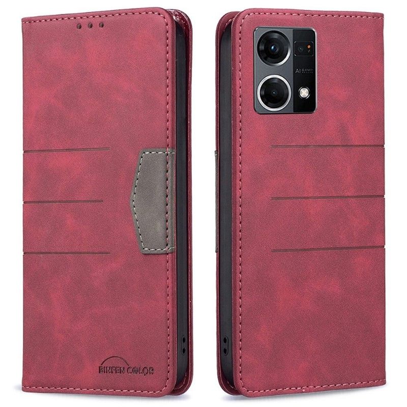 Flip Case voor Oppo Reno 7 Folio-hoesje Binfen Color Flip Faux Leather