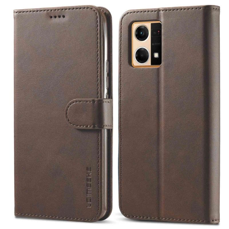 Folio-hoesje voor Oppo Reno 7 Anti-fall Ledereffect Lc.imeeke