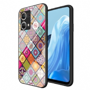 Hoesje voor Oppo Reno 7 Anti-fall Mandala Caleidoscoop Met Standaard