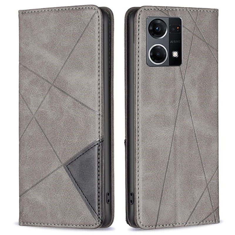 Leren Hoesje voor Oppo Reno 7 Bescherming Binfen Style Leather Series-1