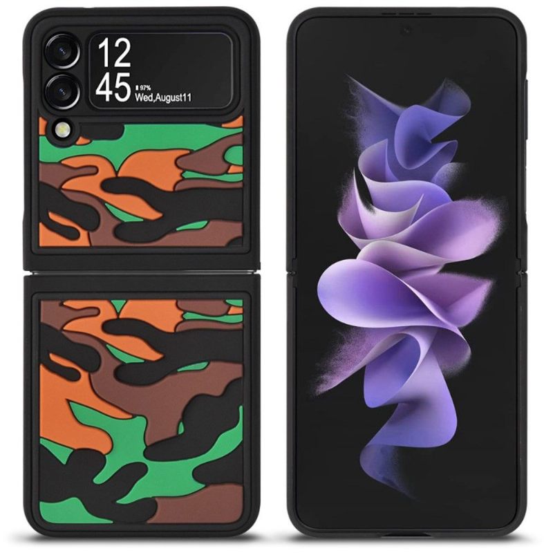 Telefoonhoesje voor Samsung Galaxy Z Flip 3 5G Bescherming Robuuste Militaire Camouflage