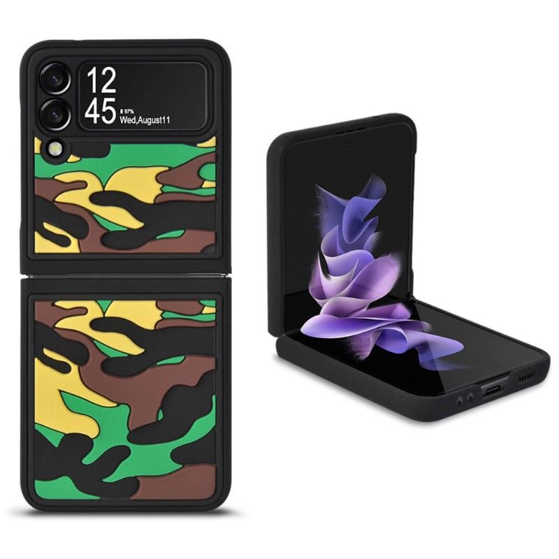 Telefoonhoesje voor Samsung Galaxy Z Flip 3 5G Bescherming Robuuste Militaire Camouflage