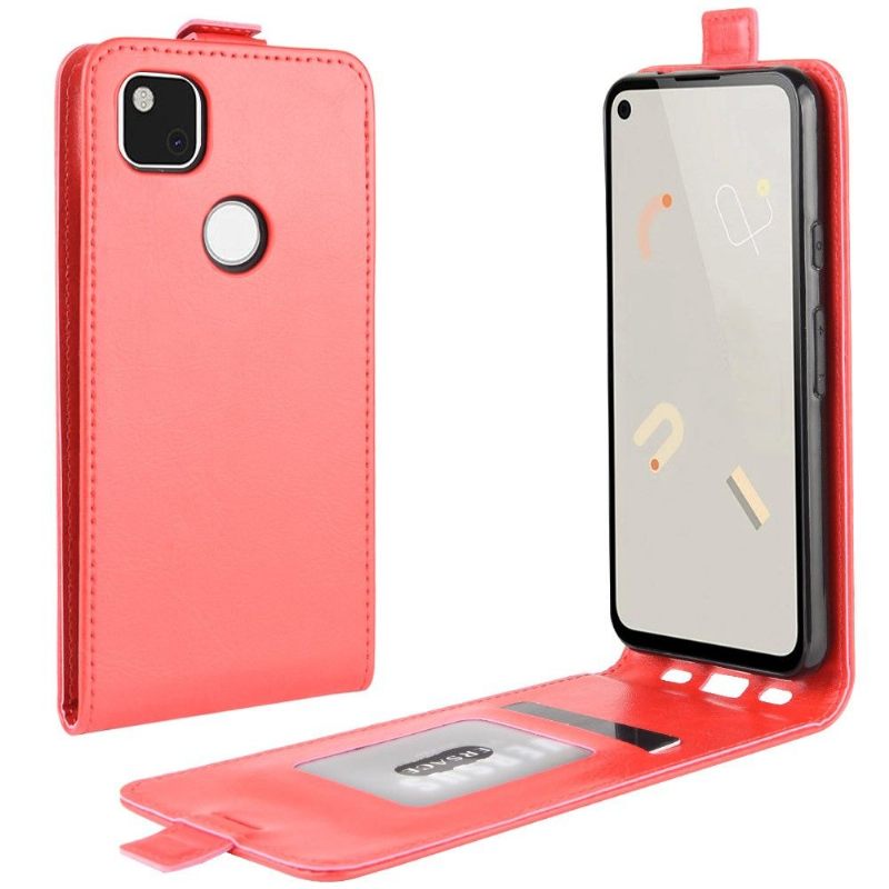 Case voor Google Pixel 4a Folio-hoesje Verticaal Kunstleer