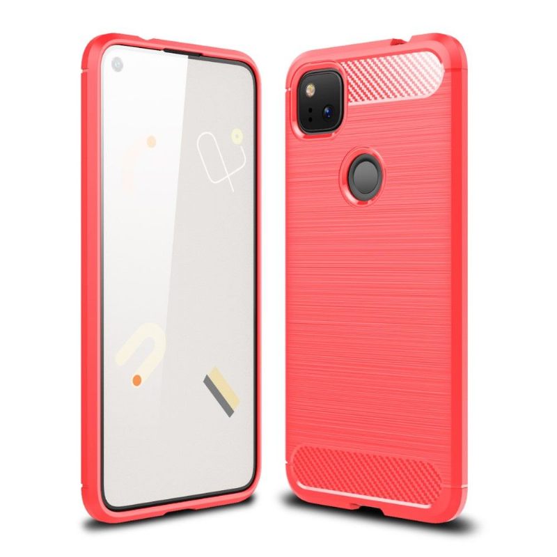 Hoesje voor Google Pixel 4a Flexibel Geborsteld Effect