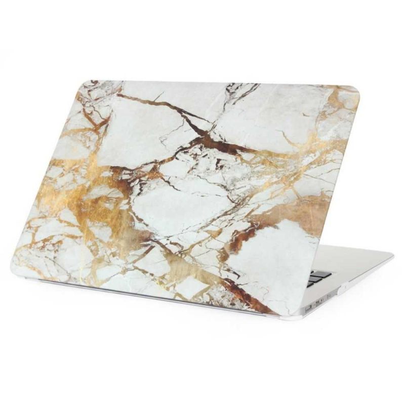 Macbook Pro 13 Inch Marmeren Omhulsel - Goud / Grijs