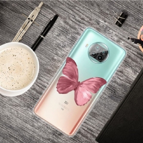 Hoesje voor Xiaomi Mi 10T Lite Roze Vlinder