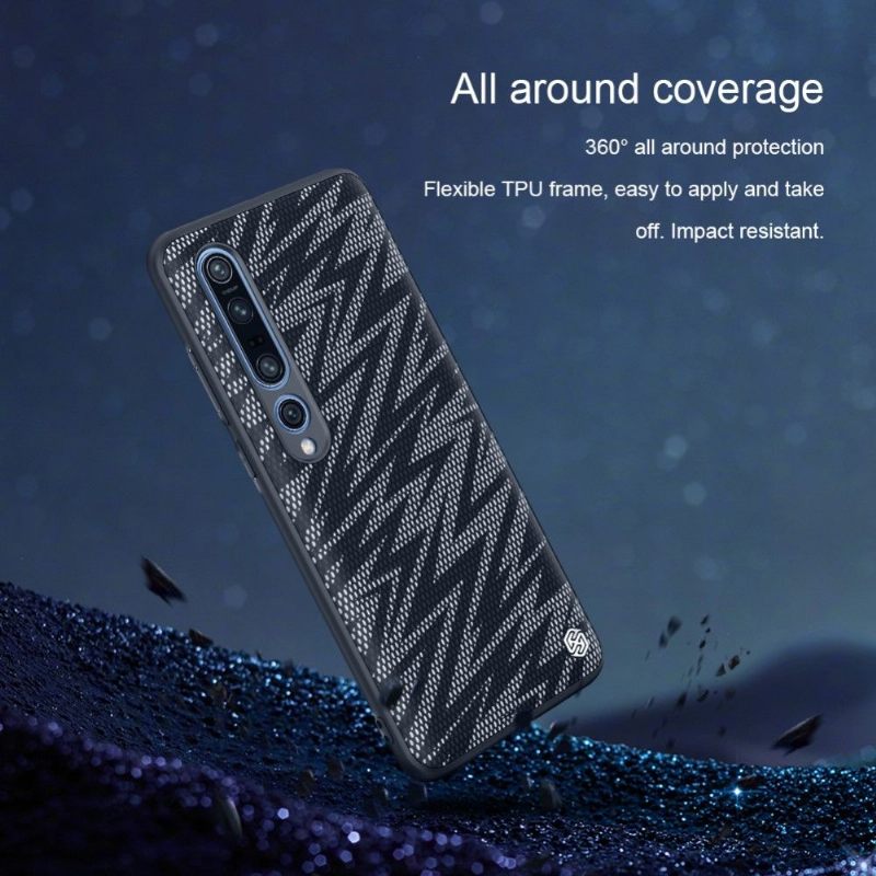 Hoesje voor Xiaomi Mi 10 / 10 Pro Pro Shiny Series - Zwart / Grijs