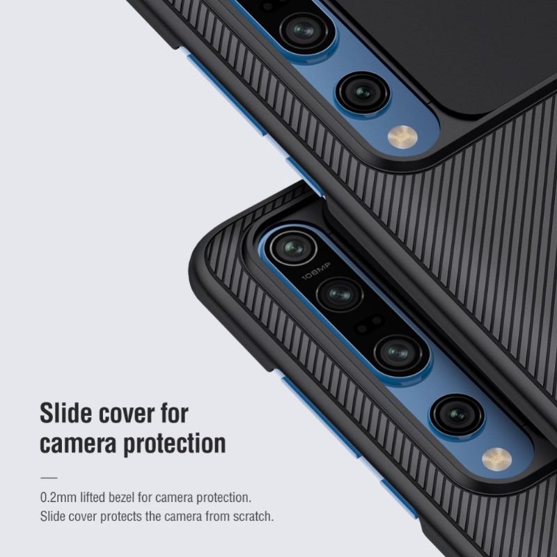 Telefoonhoesje voor Xiaomi Mi 10 / 10 Pro Camshield Met Achterste Lensdop