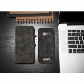 Hoesje Flip Case voor Samsung Galaxy S8 Plus Kaarthouder - Zwart