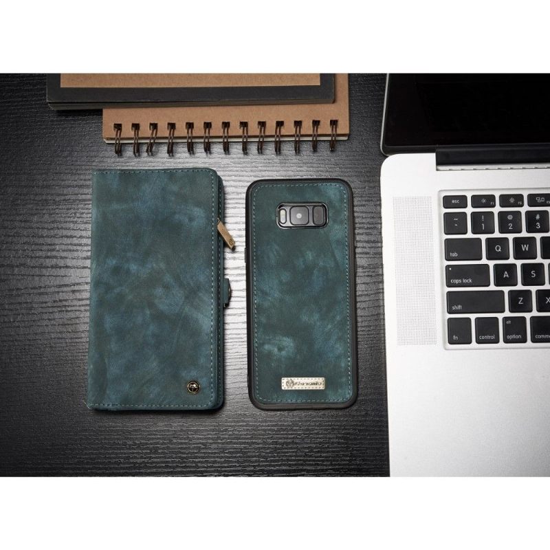 Hoesje Folio-hoesje voor Samsung Galaxy S8 Plus Kaarthouder - Groen