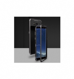 Hoesje voor Samsung Galaxy S8 Plus Magnetische Afneembare Achterkant Van Gehard Glas