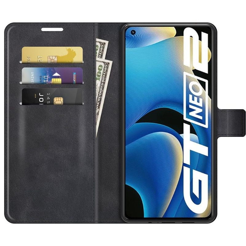 Leren Hoesje voor Realme GT Neo 3T / Neo 2 Bescherming Portemonnee Leren Leerstijl