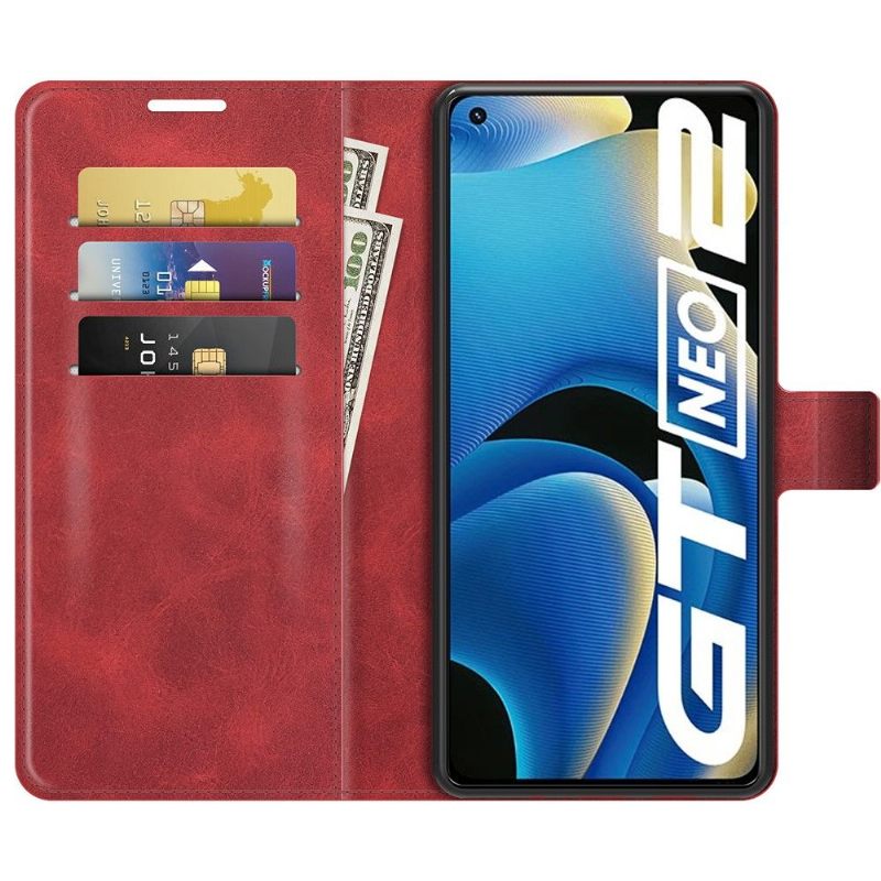 Leren Hoesje voor Realme GT Neo 3T / Neo 2 Bescherming Portemonnee Leren Leerstijl