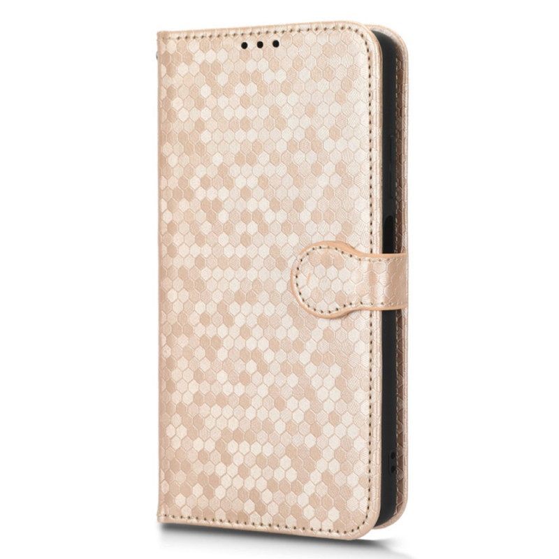 Folio-hoesje voor Xiaomi Redmi Note 12 Pro Met Ketting Strappy-patroon In 3d