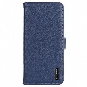 Folio-hoesje voor Samsung Galaxy S23 5G Khazneh Lychee Leer