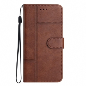 Folio-hoesje voor Samsung Galaxy S23 5G Met Ketting Zaken In Lanyard