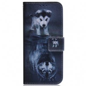 Folio-hoesje voor Samsung Galaxy S23 5G Puppy-droom