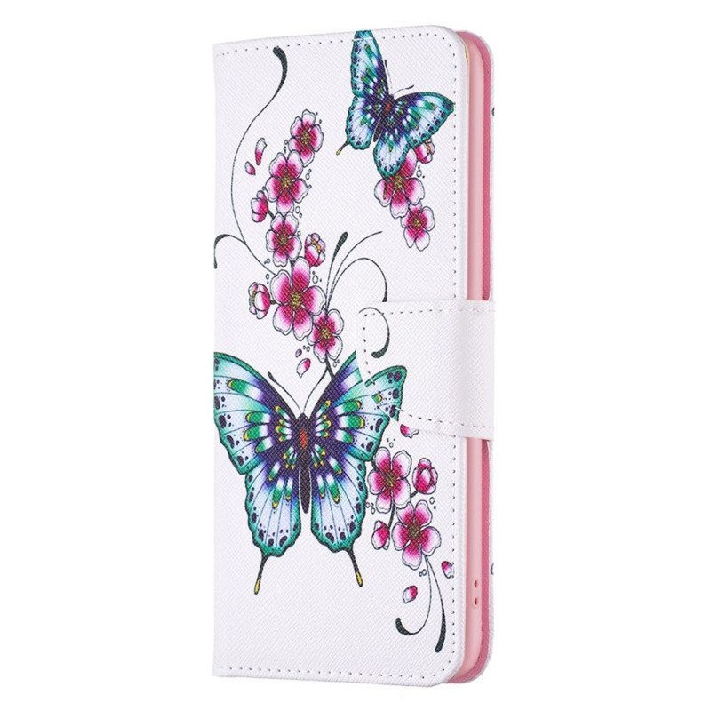 Folio-hoesje voor Samsung Galaxy S23 5G Weiger Vlinders