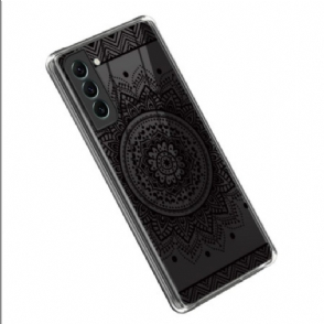 Hoesje voor Samsung Galaxy S23 5G Naadloze Zwarte Mandala