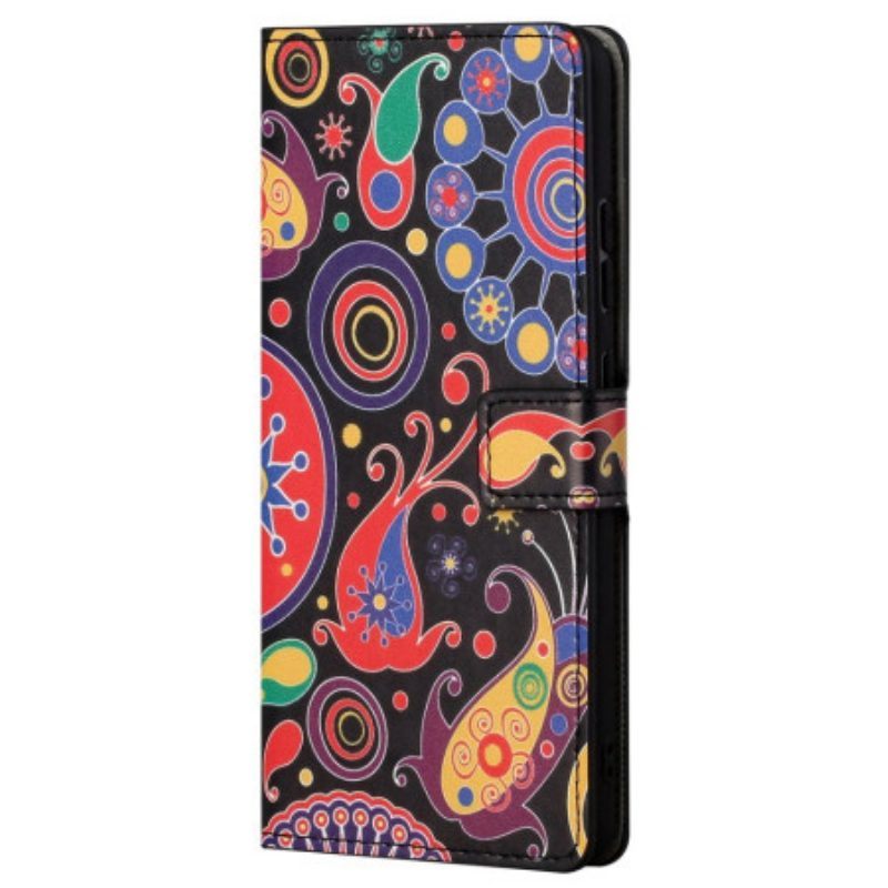 Leren Hoesje voor Samsung Galaxy S23 5G Paisley