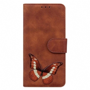 Leren Hoesje voor Samsung Galaxy S23 5G Vlinder