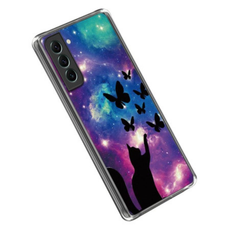 Telefoonhoesje voor Samsung Galaxy S23 5G Space Cat Siliconen