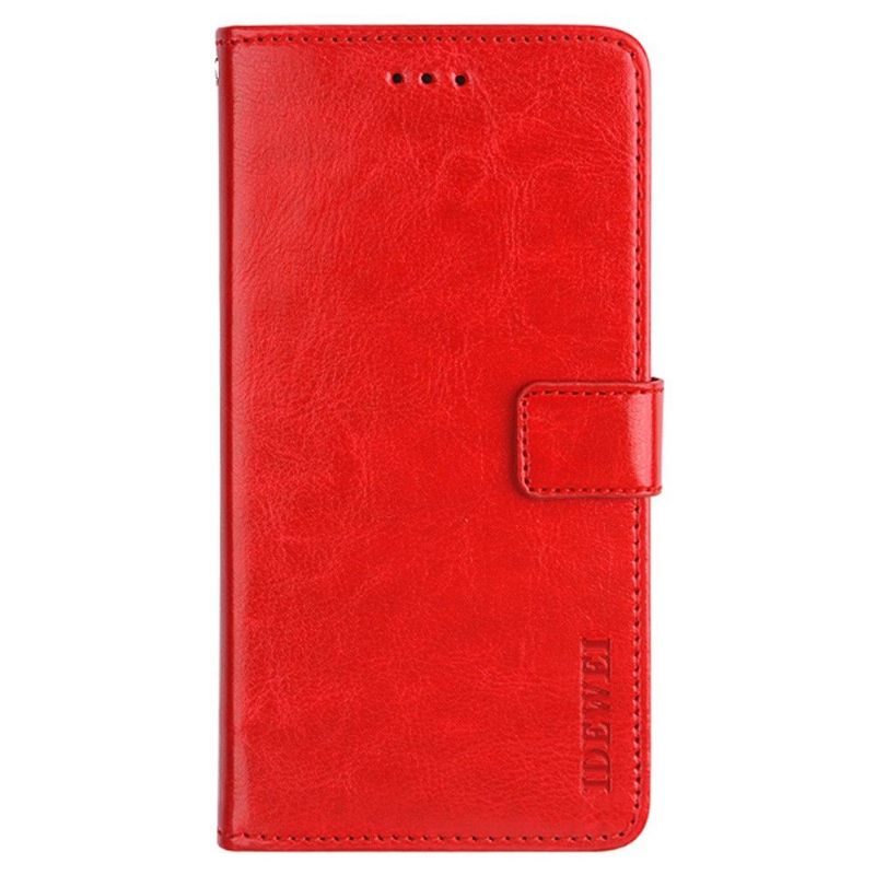 Leren Hoesje voor Oppo A16 / A16s Folio-hoesje Idewei Folio Ledereffect