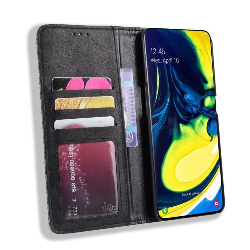 Cover voor Samsung Galaxy A80 Leerstijl Le Cirénius