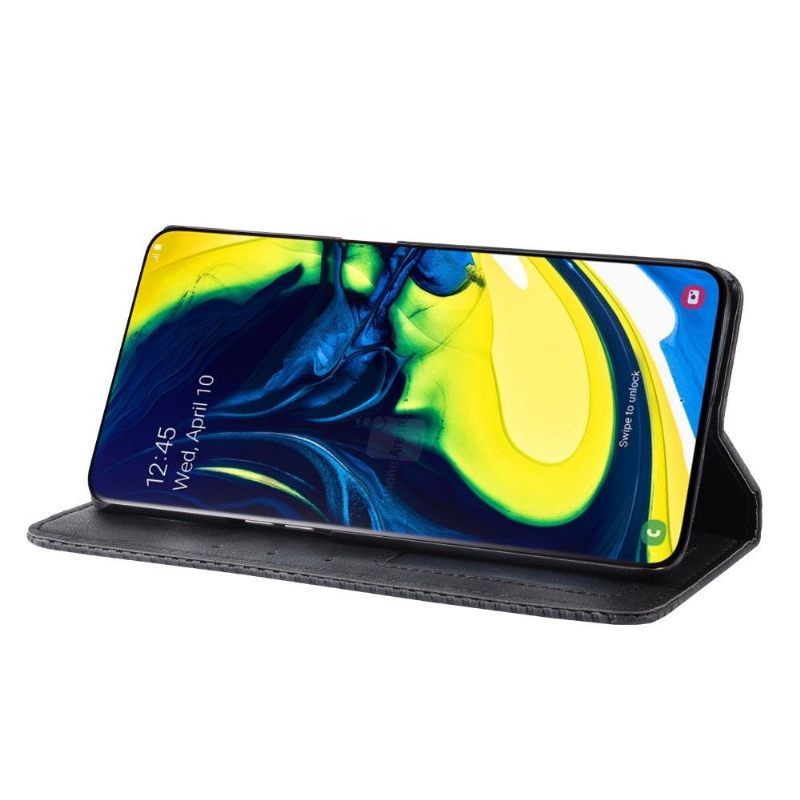 Cover voor Samsung Galaxy A80 Leerstijl Le Cirénius