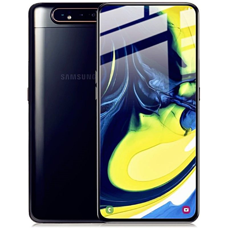 Samsung Galaxy A80 - Schermbeschermer Van Gehard Glas Op Ware Grootte